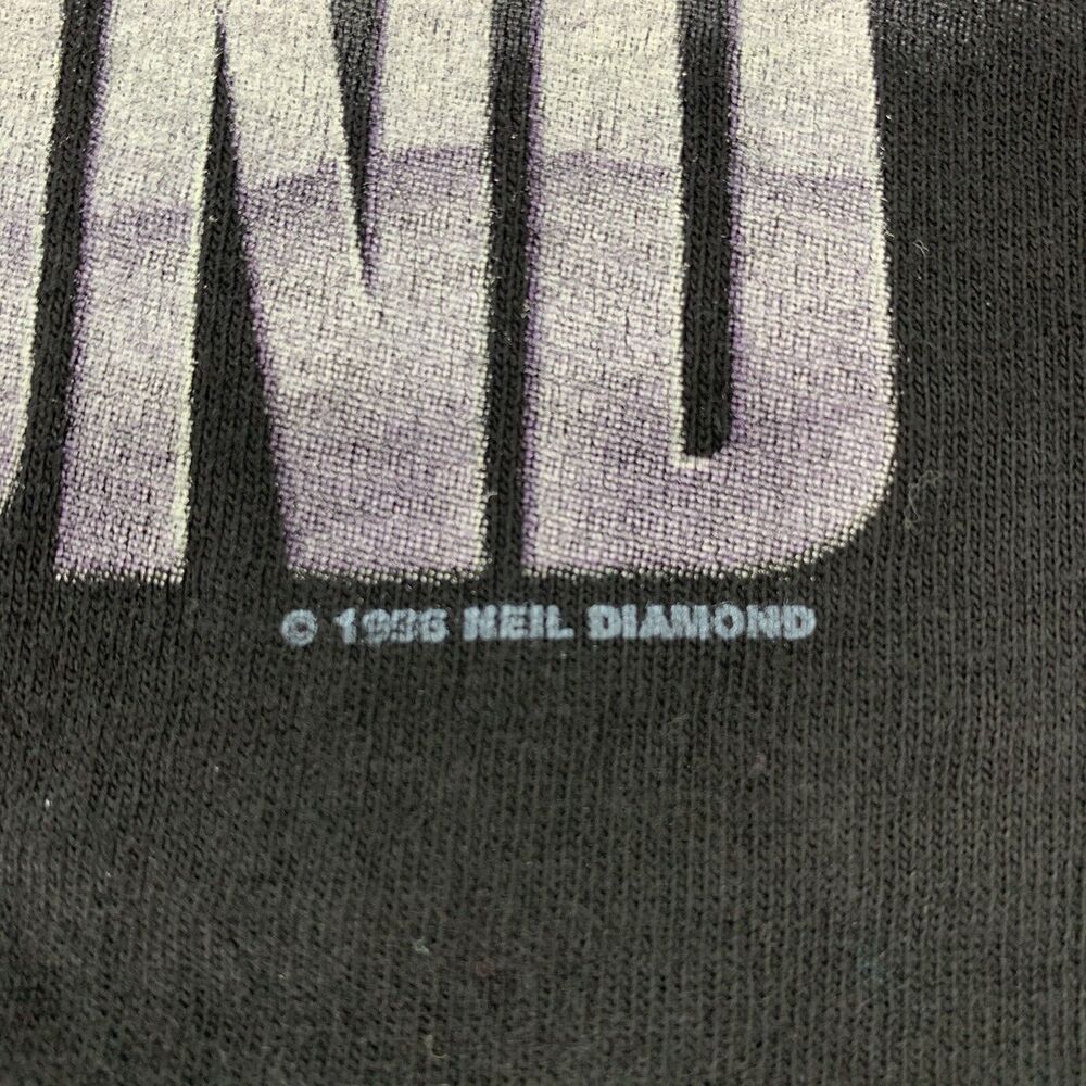 Vintage NEIL DIAMOND On The Road World Tour 1996-1997 Motorcycle Biker Shirt XL - Picture 7 of 7